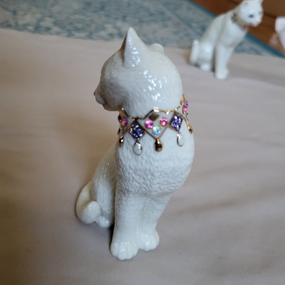 Lenox Cat Sculpture Figurine Fine Ivory China - "First Kiss" (Set of 2) - Picture 4 of 13